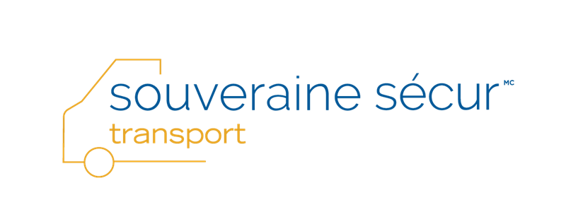 Logo Souveraine Sécur Transport avec une illustration d'un semi camion